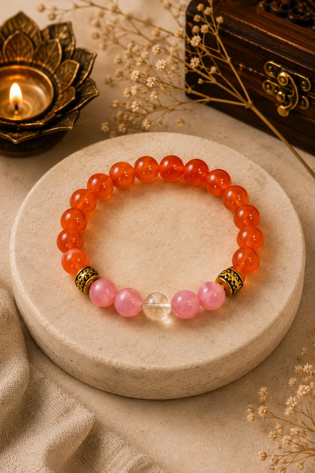 Leo (Simha Rashi) Natural Stone Bracelet