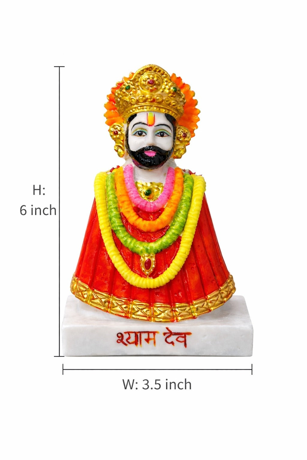 Multicolor Khatu Shyam Murti in Marble Dust