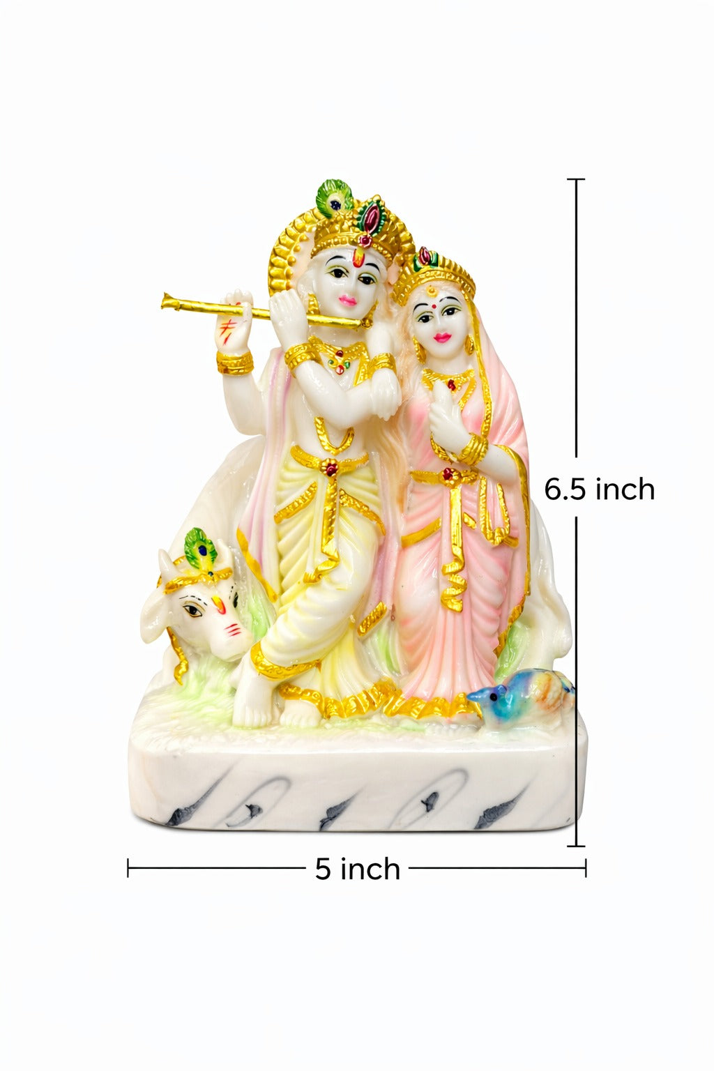 Radha Krishna Marble Dust Idol