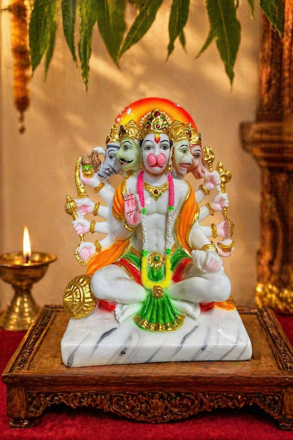 Panchmukhi Hanuman Ji Idol | 9 Inch