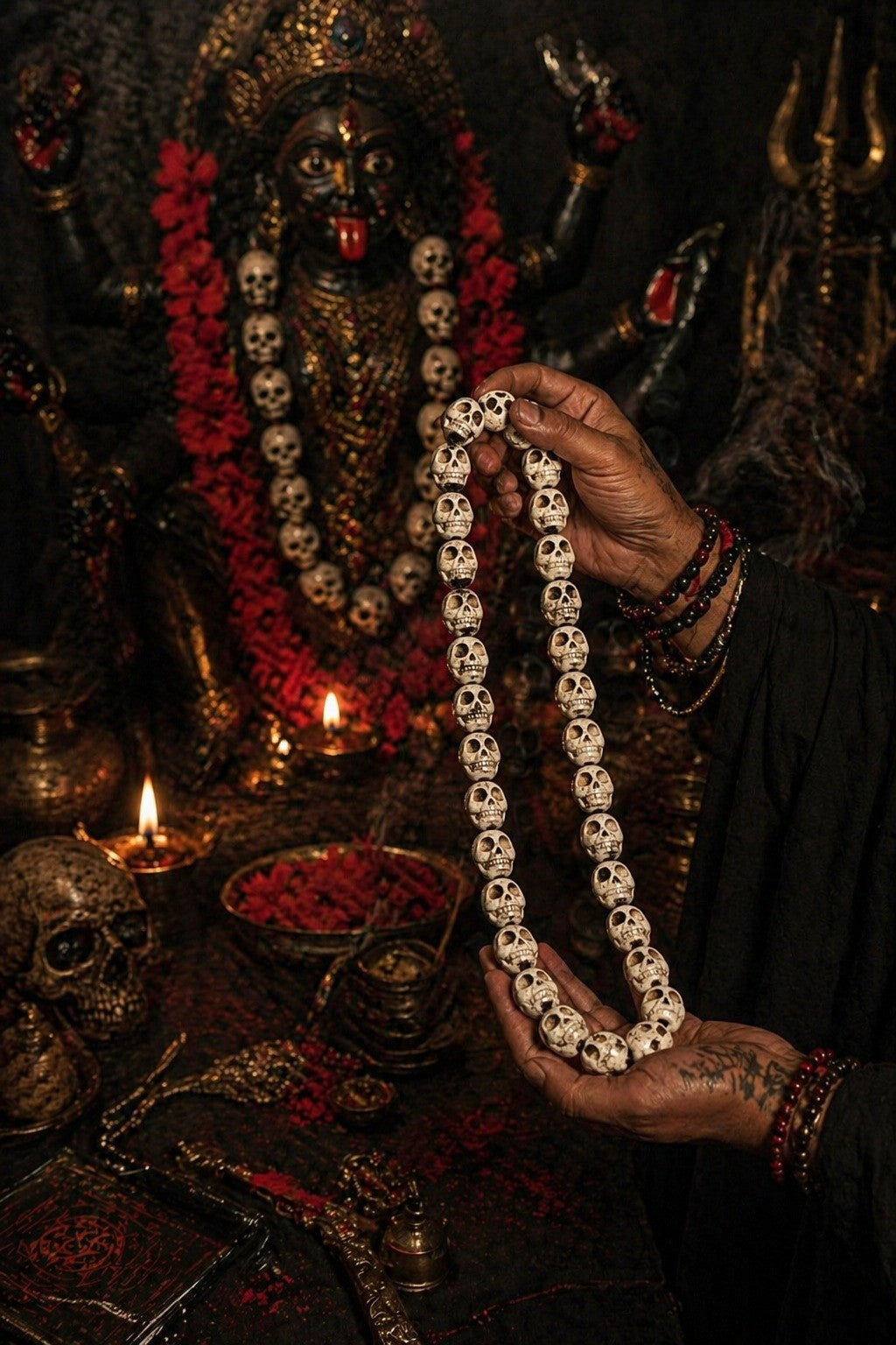 Mundmala Skull 30 Beads Mala