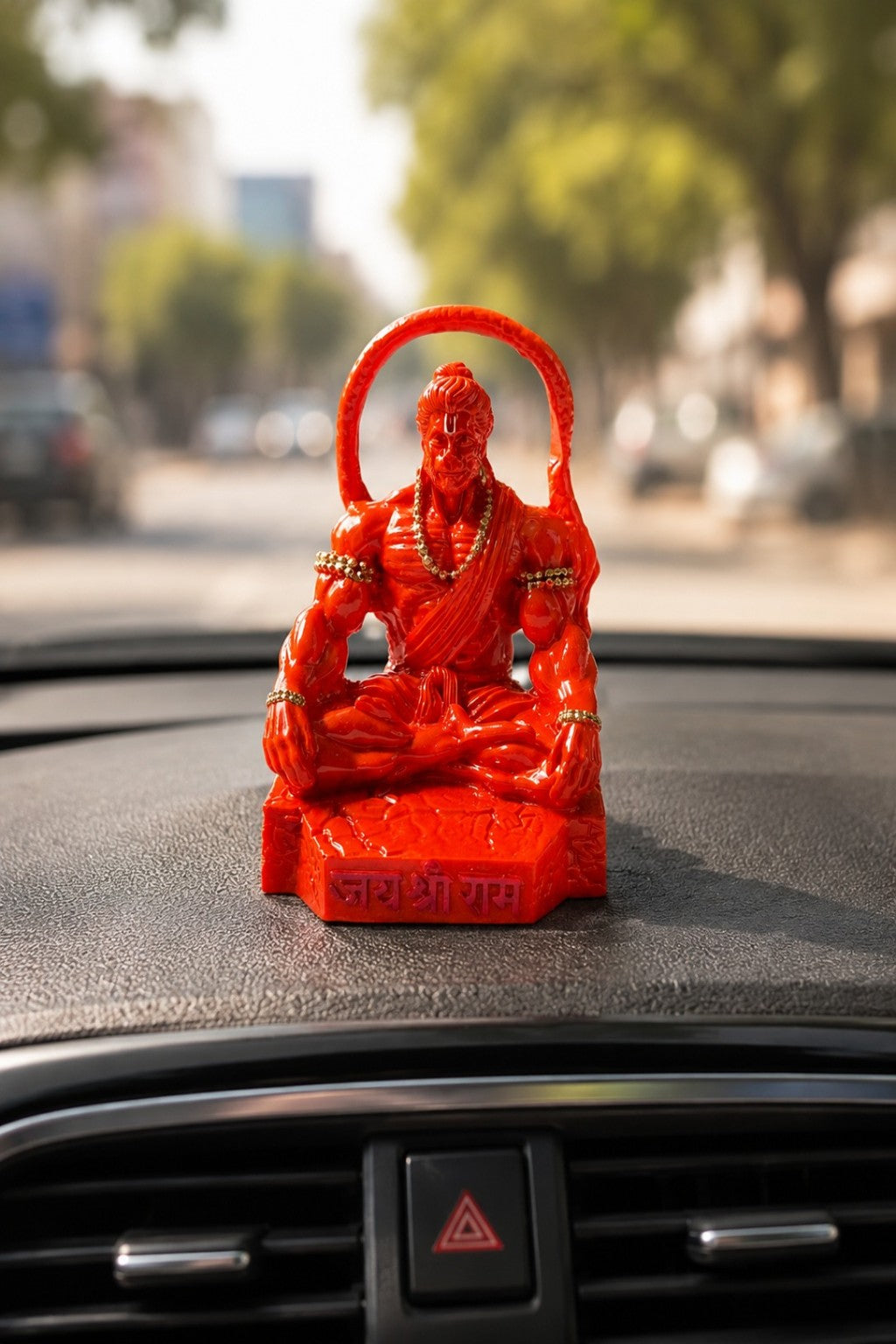Meditating Hanuman Car Dashboard