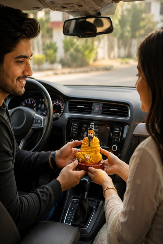 Premanand Ji Maharaj Idol for Car Dashboard