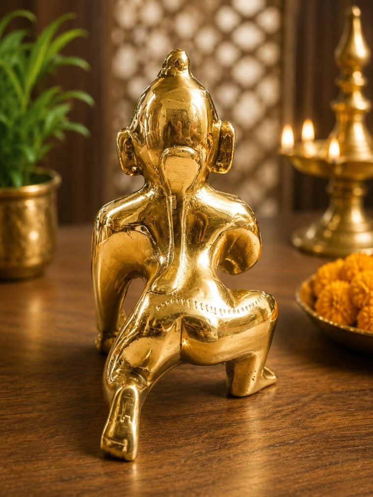 Pure Brass Laddu Gopal Idol (6 Inch)