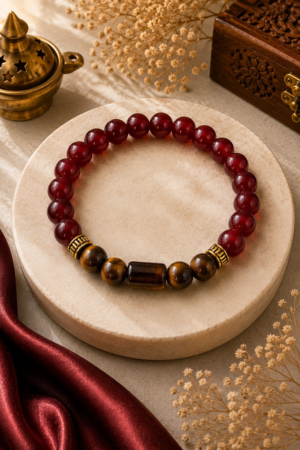 Pisces (Meen Rashi) Natural Stone Bracelet