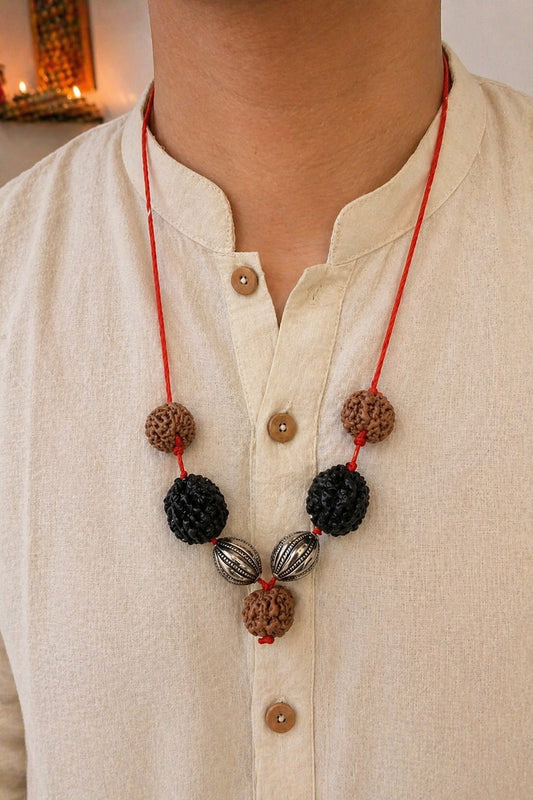 Certified Vyapar Vriddhi Rudraksha Kavach