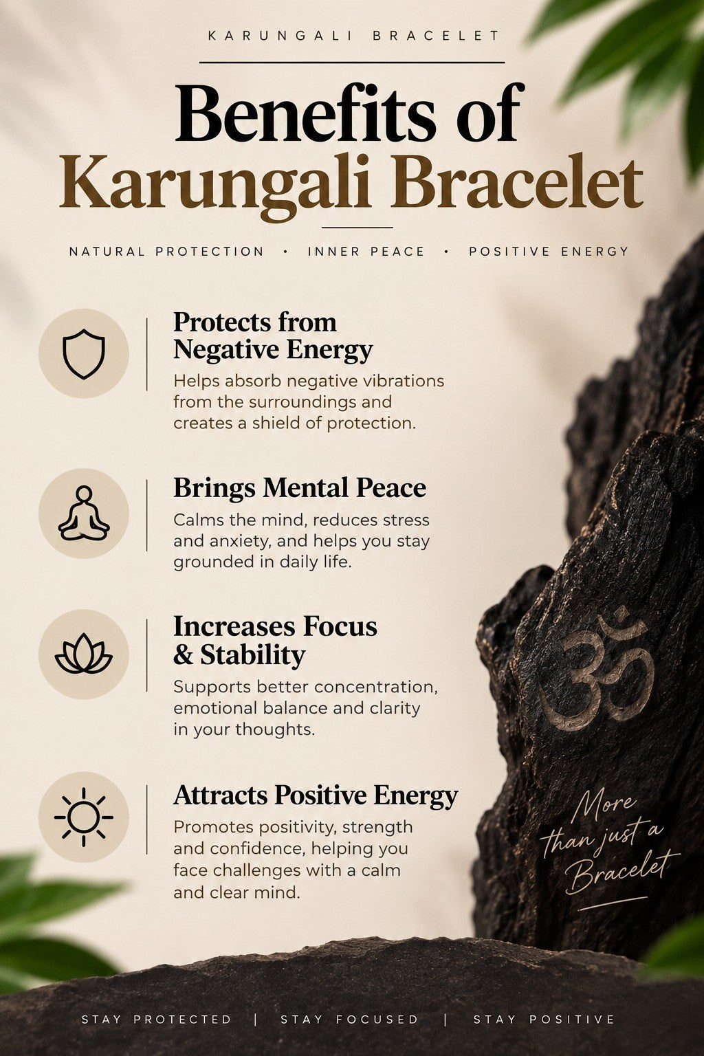 Natural Karungali Bracelet