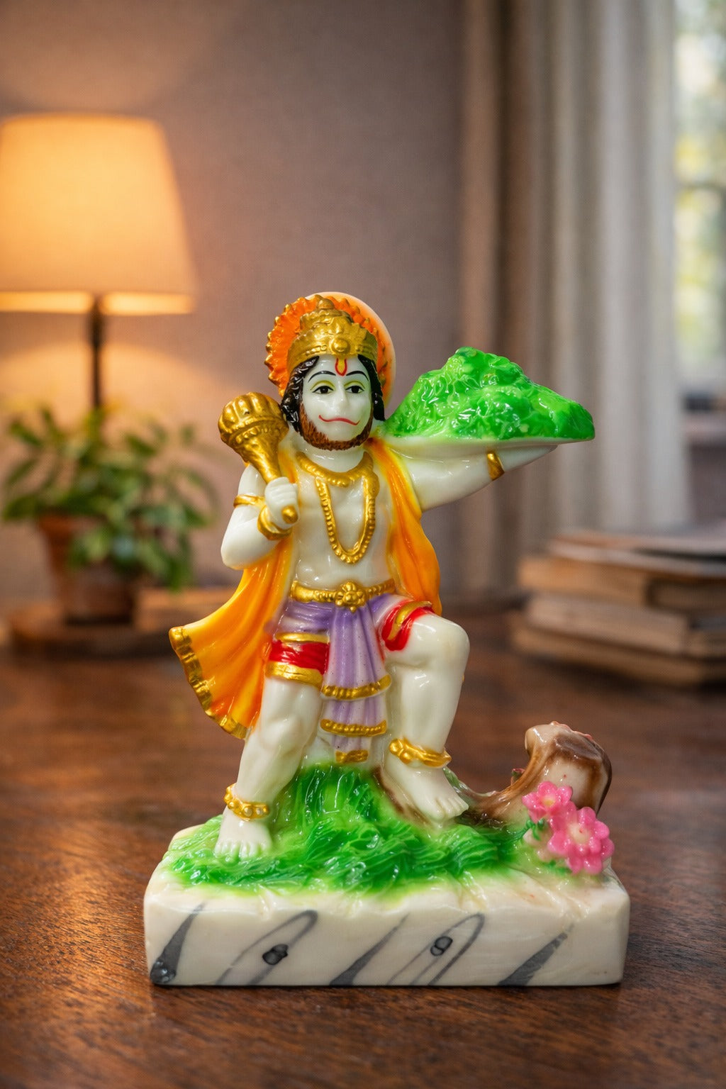 Standing Hanuman Murti in Marble Dust
