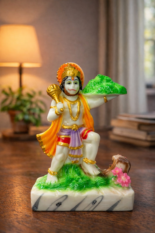 Standing Hanuman Murti in Marble Dust