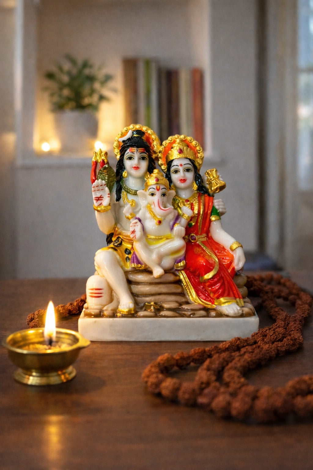 Shiv Parivar Idol in Marble Dust