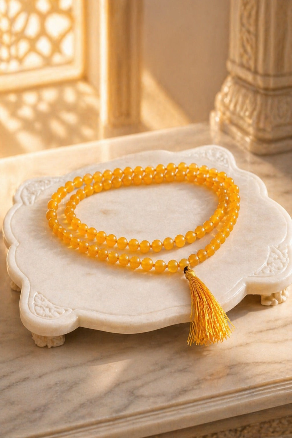 Yellow Hakik Mala Certified