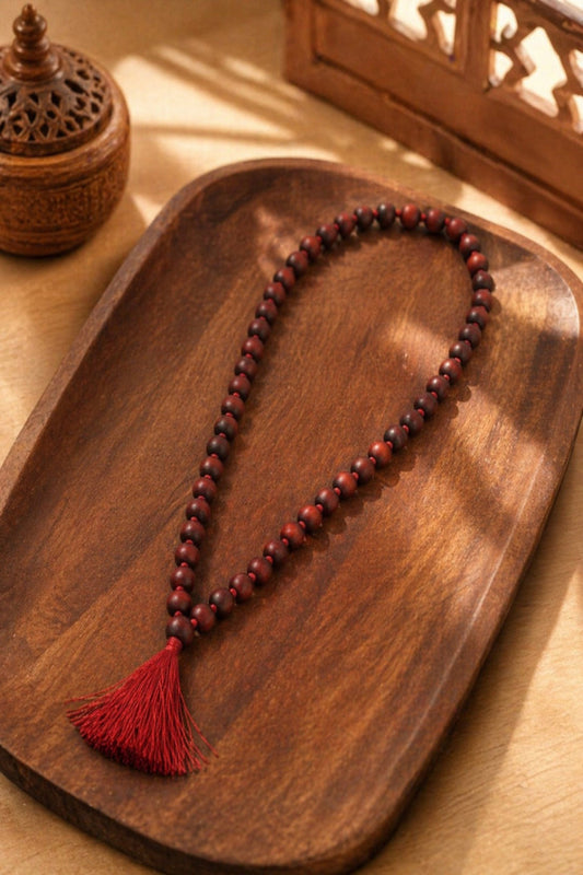 Red Sandalwood Natural Mala