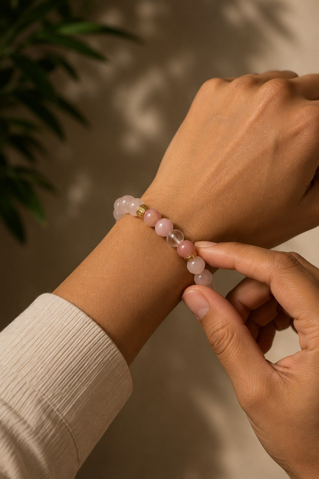 Cancer (Kark Rashi) Natural Stone Bracelet