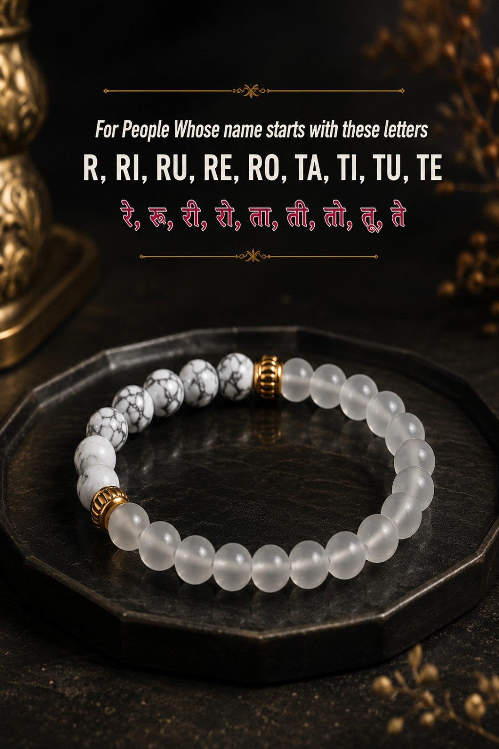 Libra (Tula Rashi) Natural Stone Bracelet