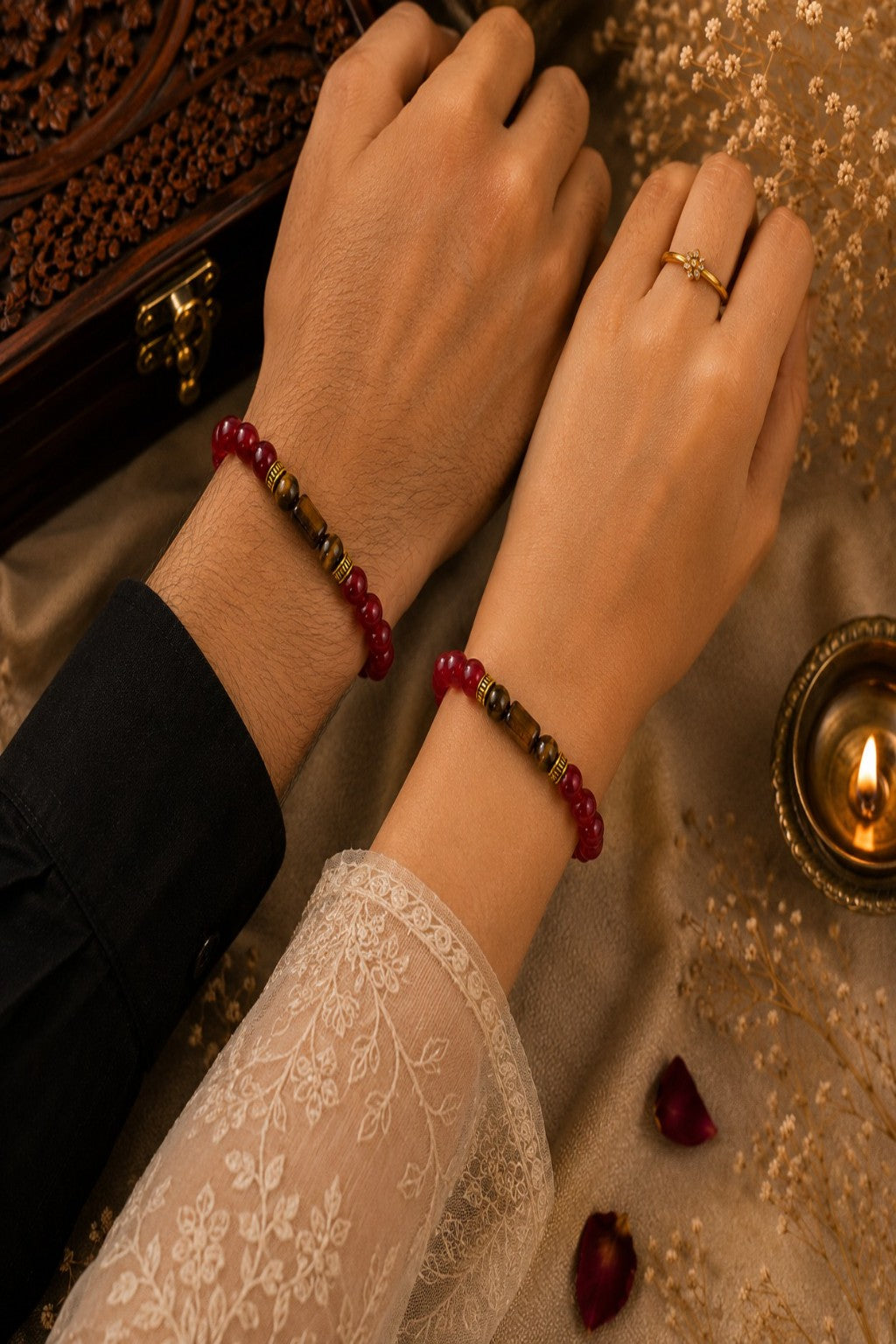 Pisces (Meen Rashi) Natural Stone Bracelet