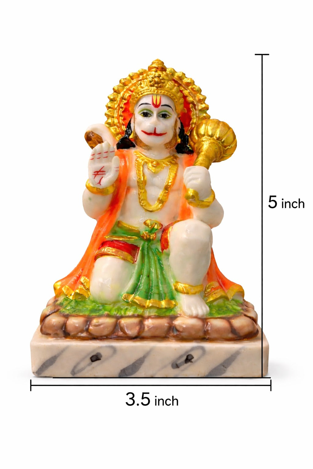 Hanuman Idol in Marble Dust