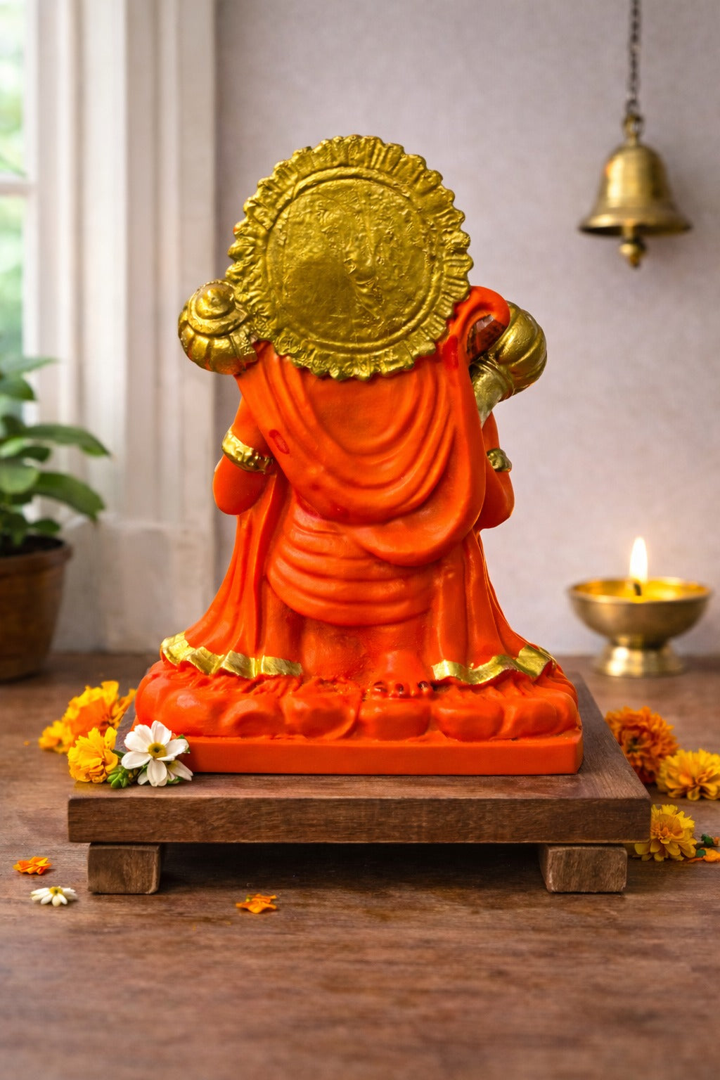 Sindoori Hanuman idol in Marble Dust