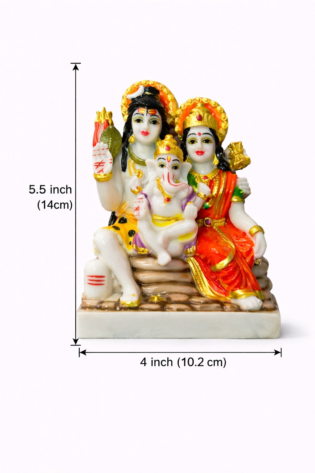Shiv Parivar Idol in Marble Dust