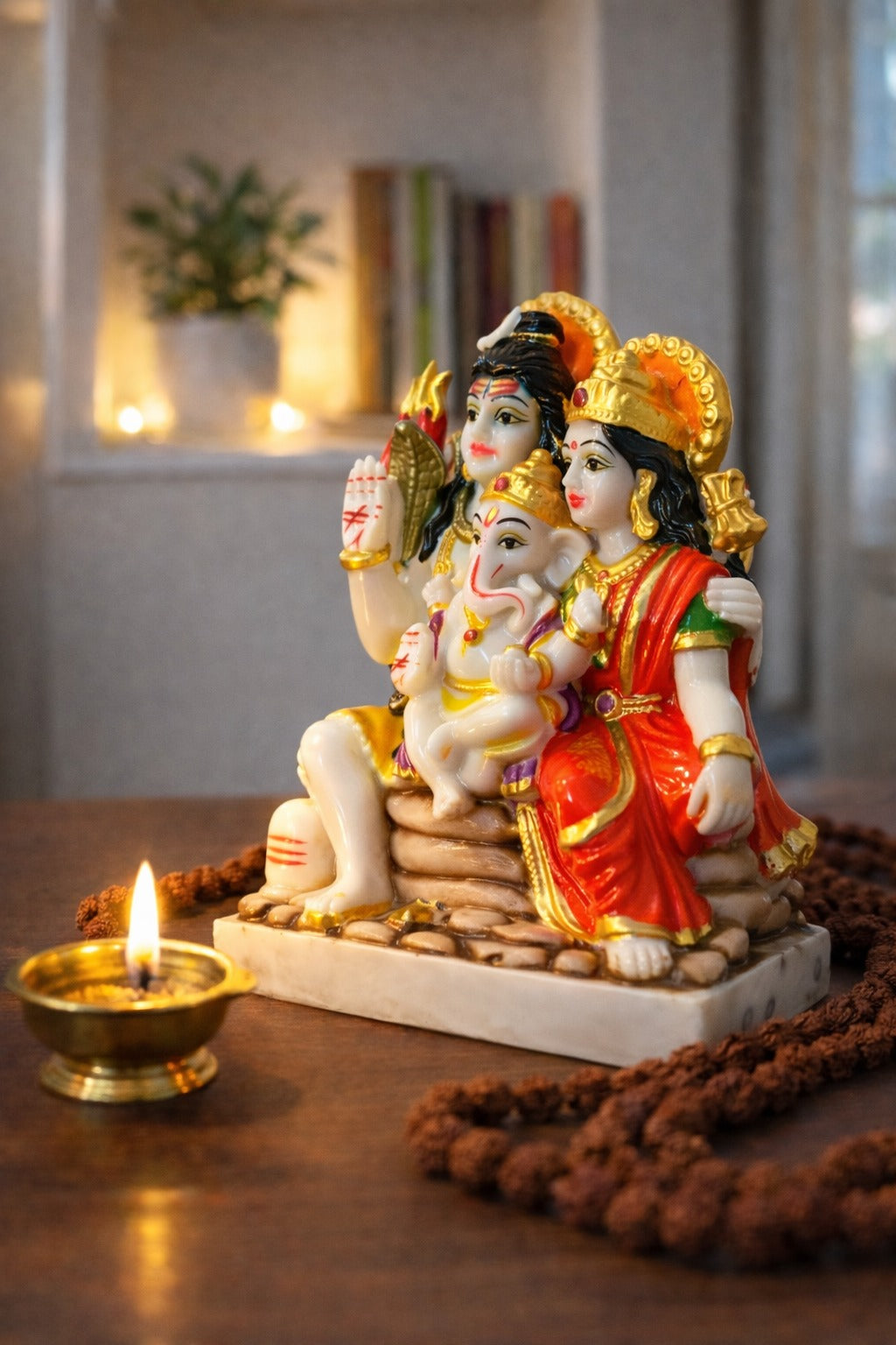 Shiv Parivar Idol in Marble Dust