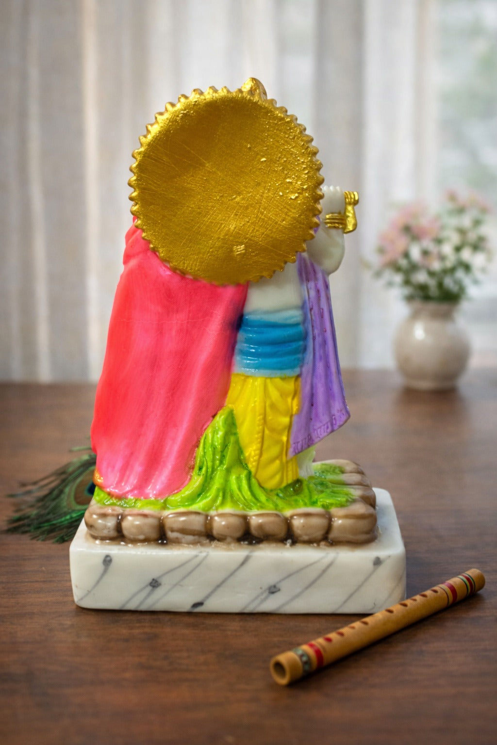 Radha Krishna Idol in Marble Dust