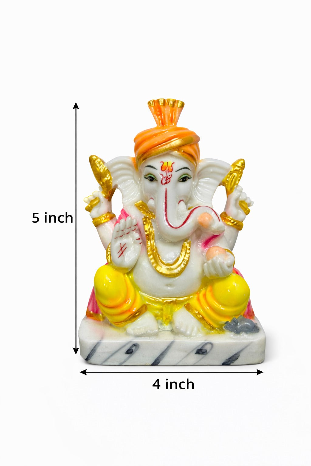 Lord Ganesha Idol in Marble Dust
