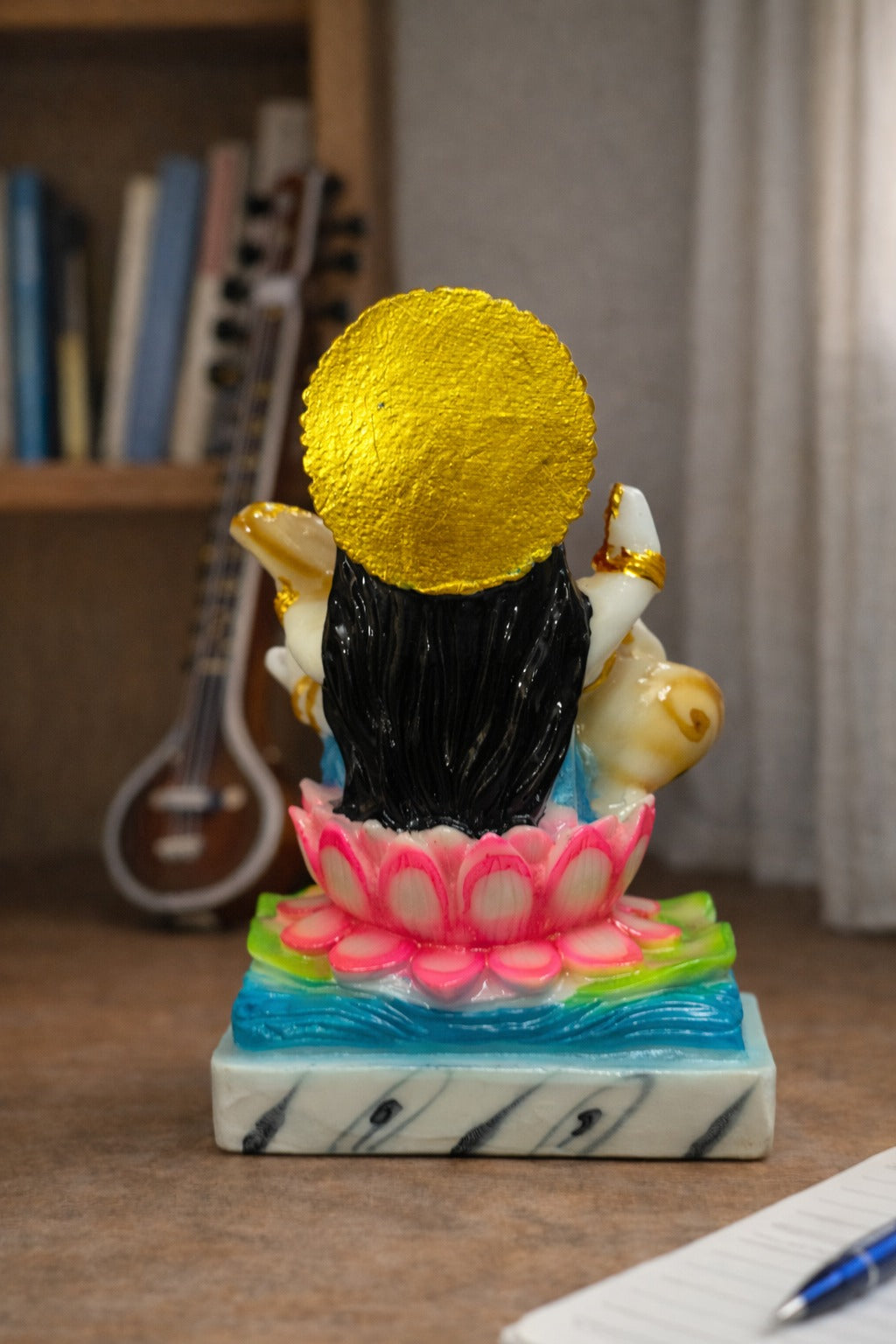 Maa Saraswati Idol in Marble Dust
