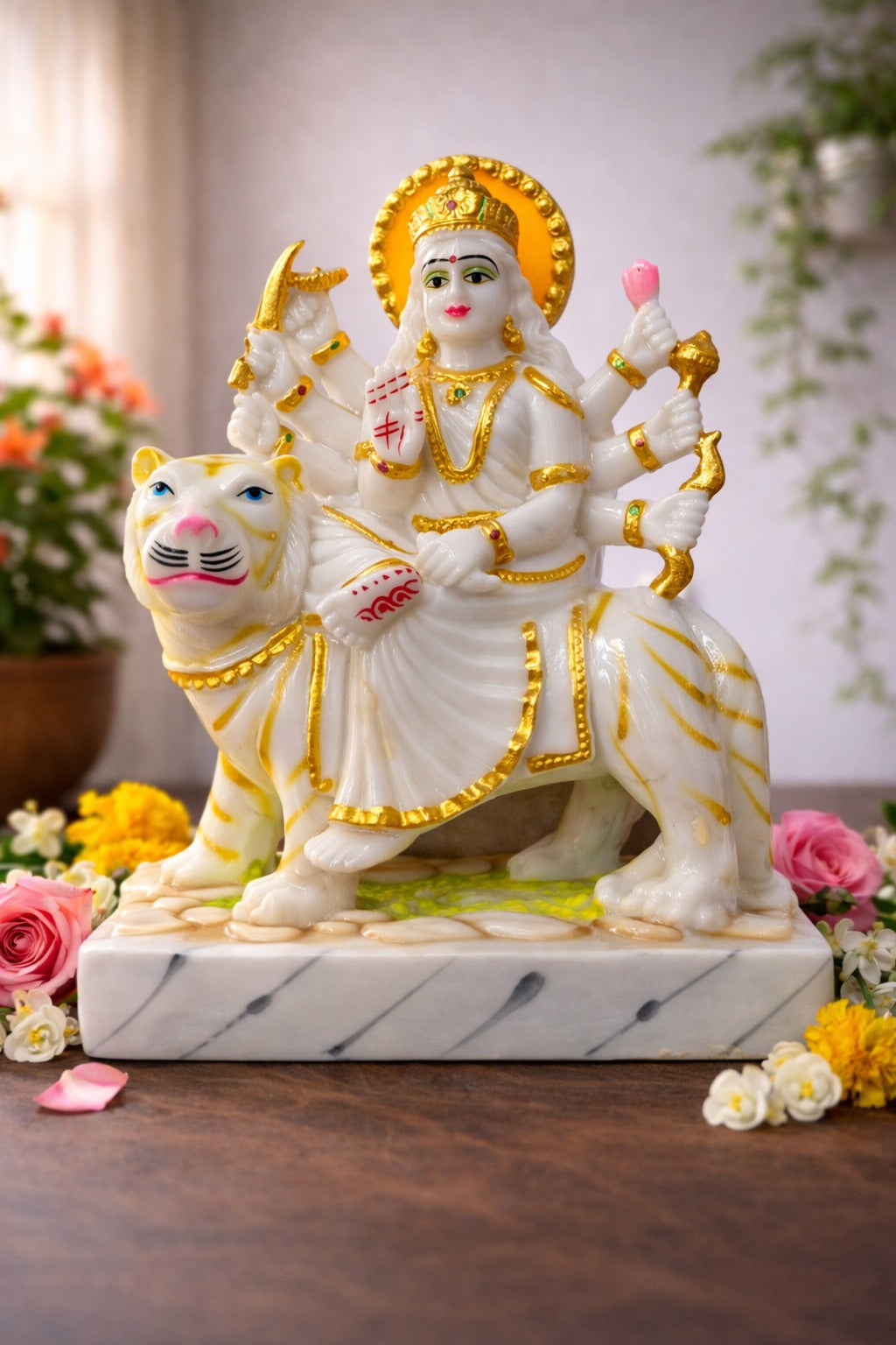 Maa Durga Idol in Marble Dust