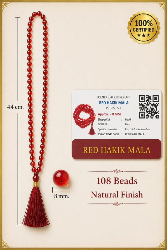 Red Hakik Mala Certified