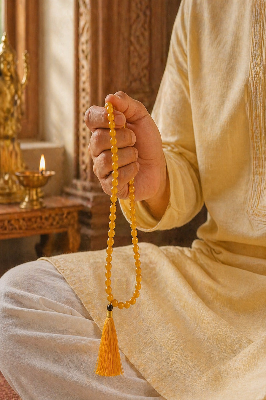 Yellow Hakik Mala Certified