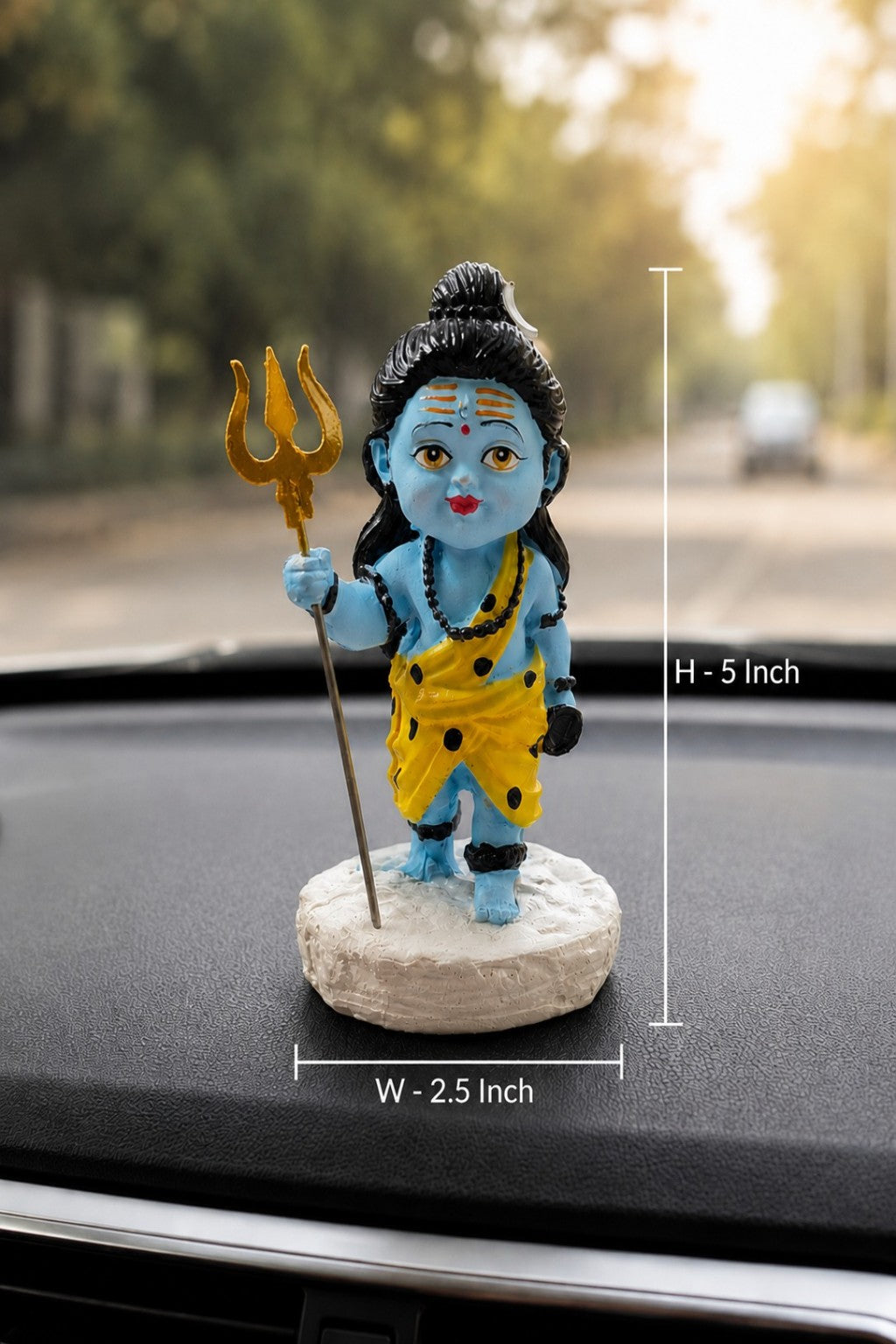 Bal Shiv Car Dashboard Idol
