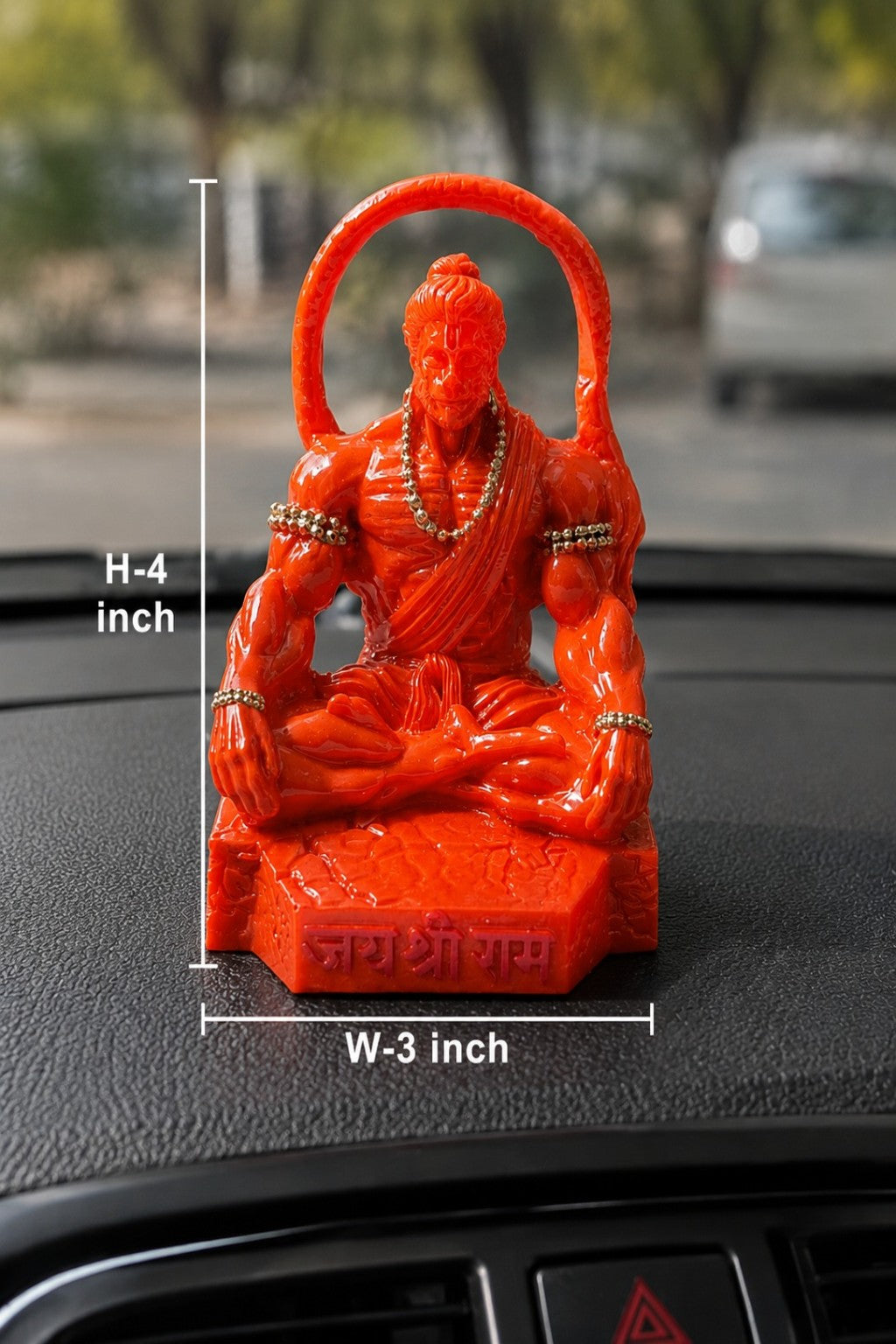 Meditating Hanuman  Car Dashboard
