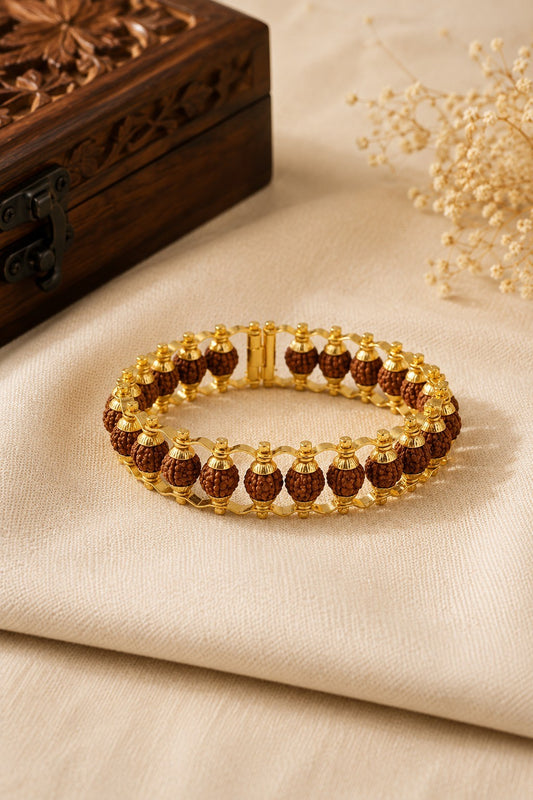 5 Mukhi Rudraksha Bracelet – Natural Certified Rudraksha