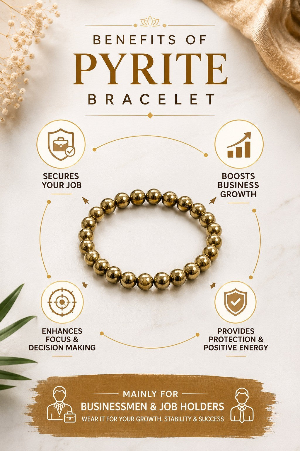 Pyrite Royal Bracelet