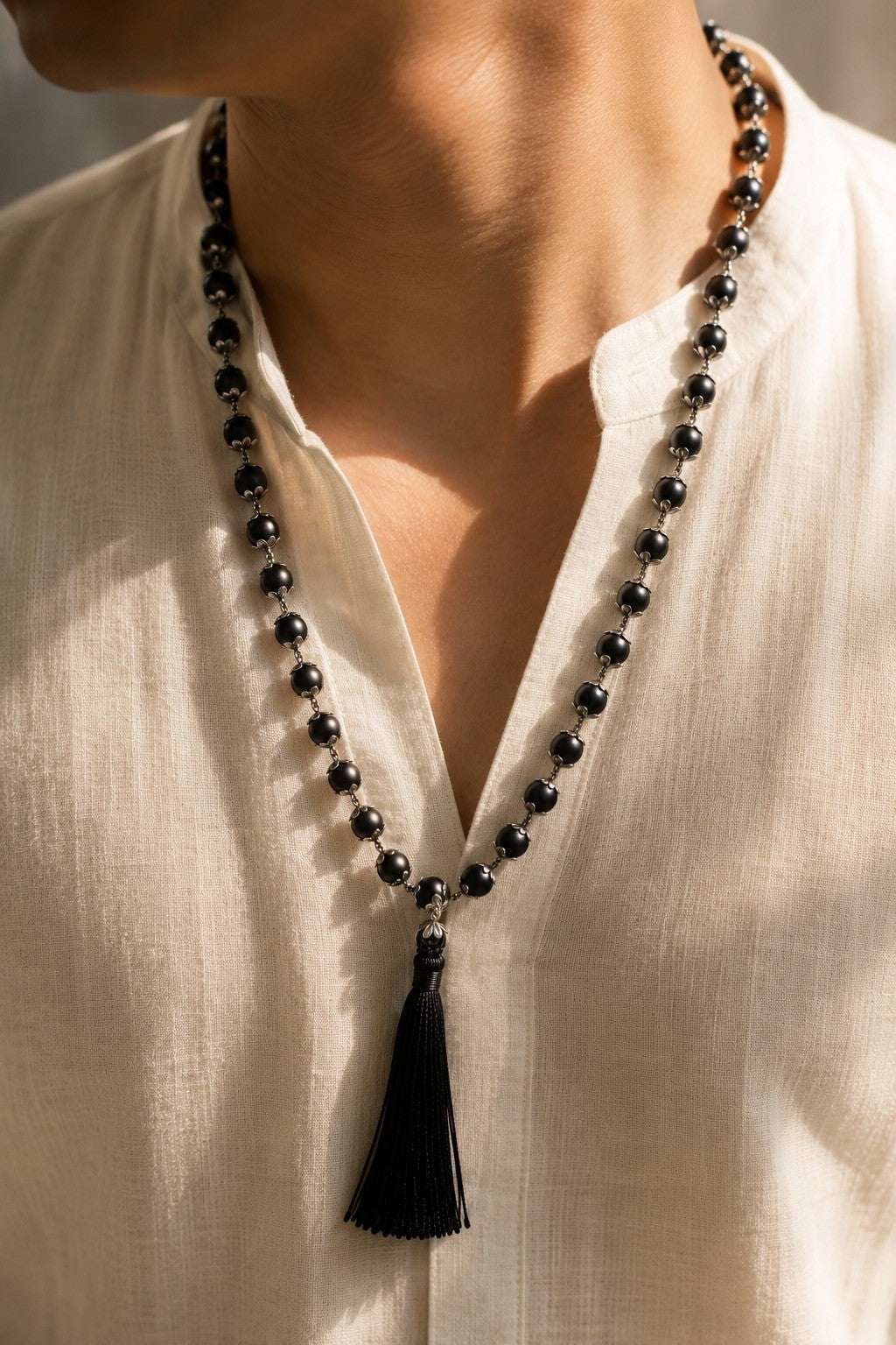 Original Karungali Mala – Premium Black Ebony Wood Prayer Mala | 108 Beads | Lab Tested