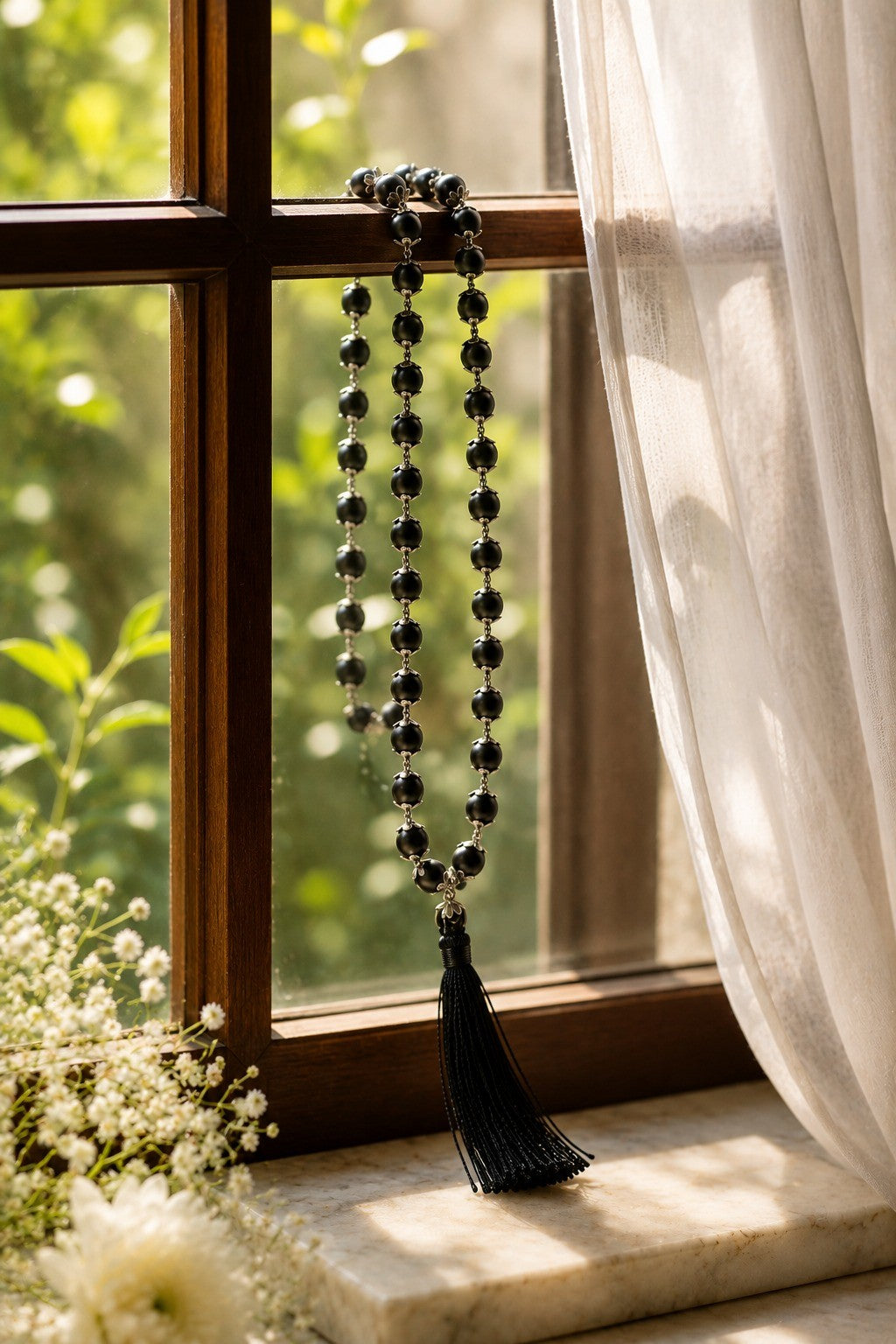 Original Karungali Mala – Premium Black Ebony Wood Prayer Mala | 108 Beads | Lab Tested