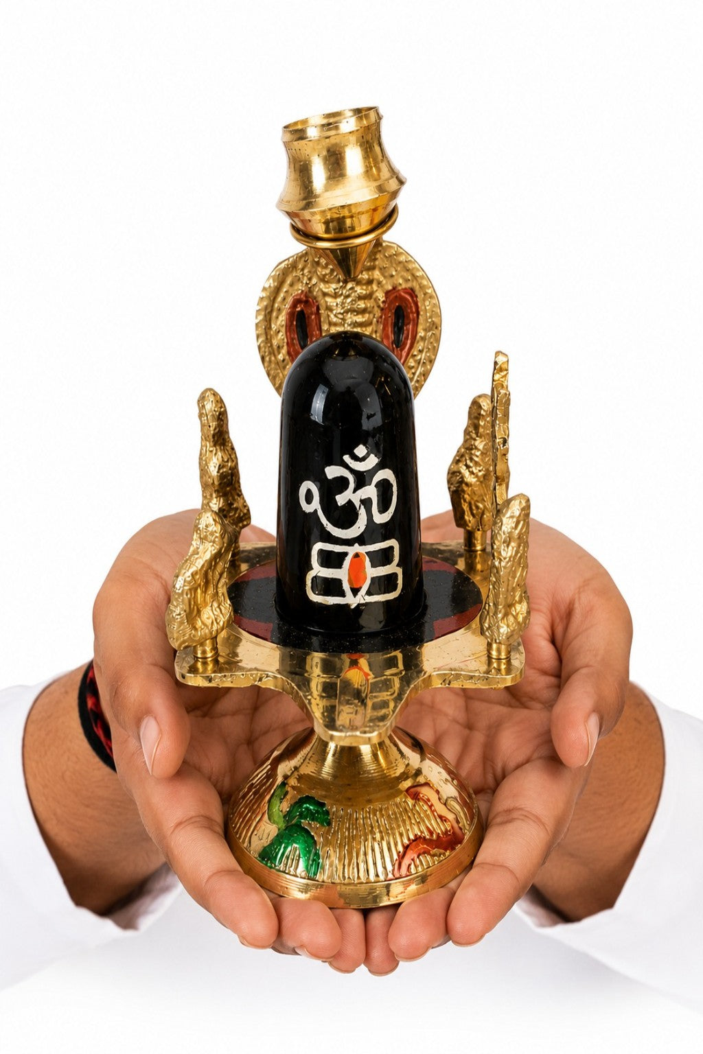 Brass Jaladhari Shivling with Abhishek Jal Kalash
