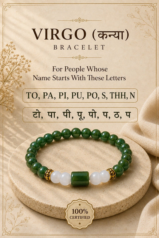 Virgo (Kanya Rashi) Natural Stone Bracelet