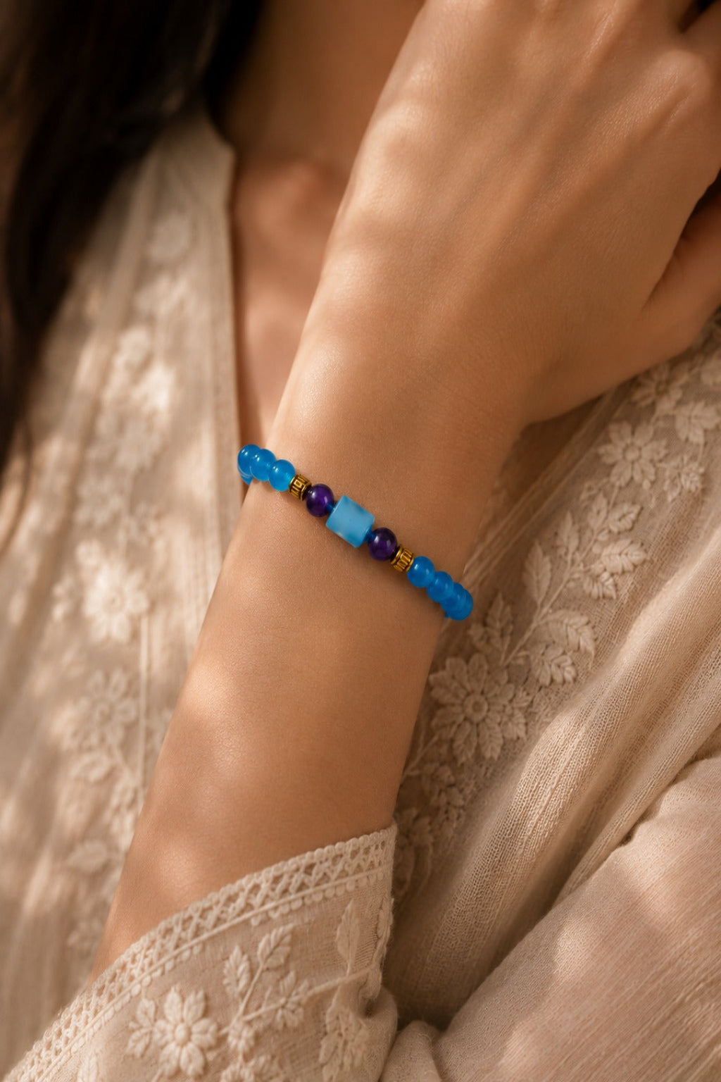 Capricorn (Makar Rashi) Natural Stone Bracelet