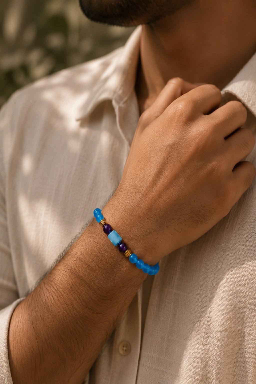 Capricorn (Makar Rashi) Natural Stone Bracelet