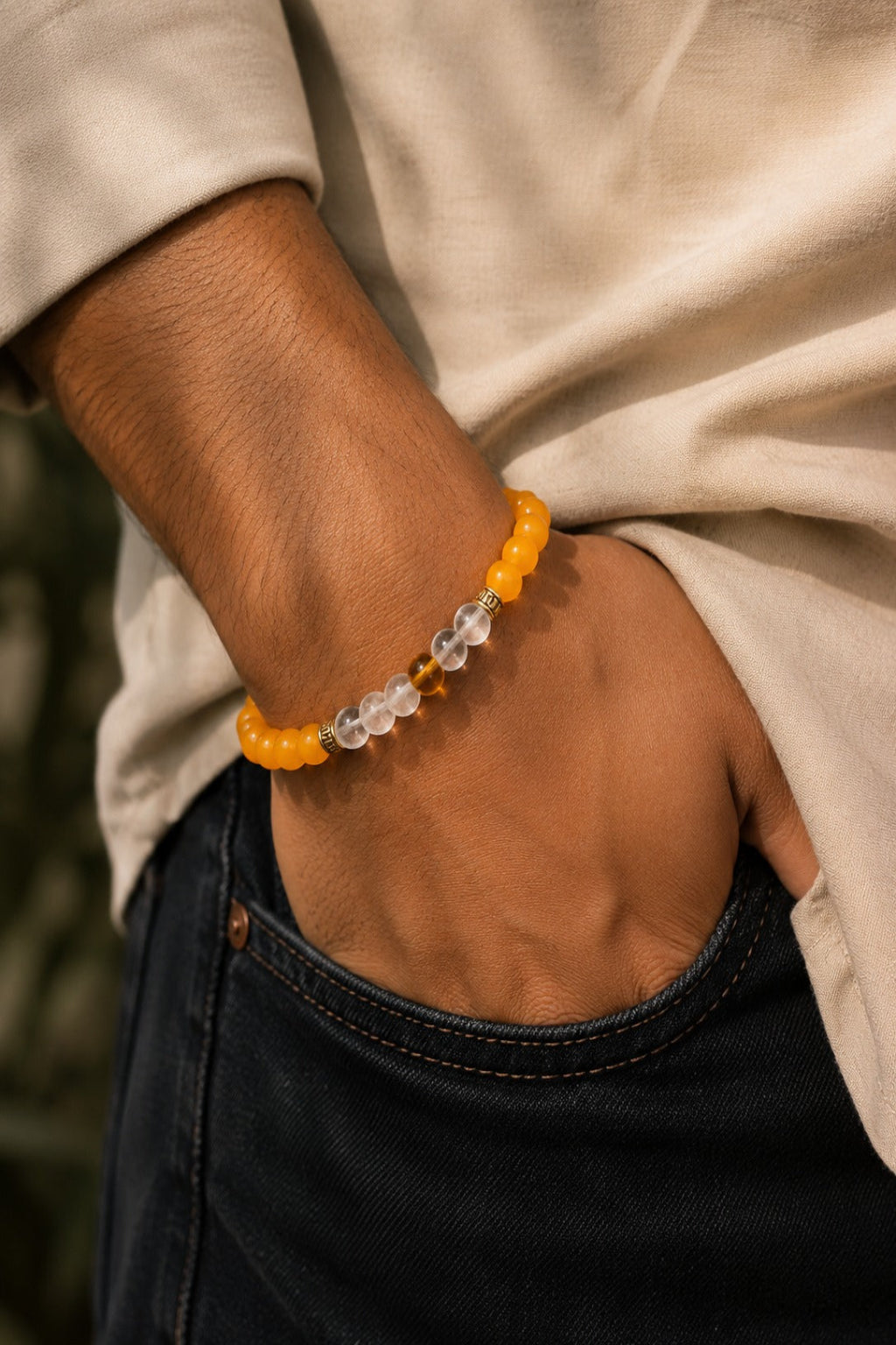 Sagittarius (Dhanu Rashi) Natural Stone Bracelet