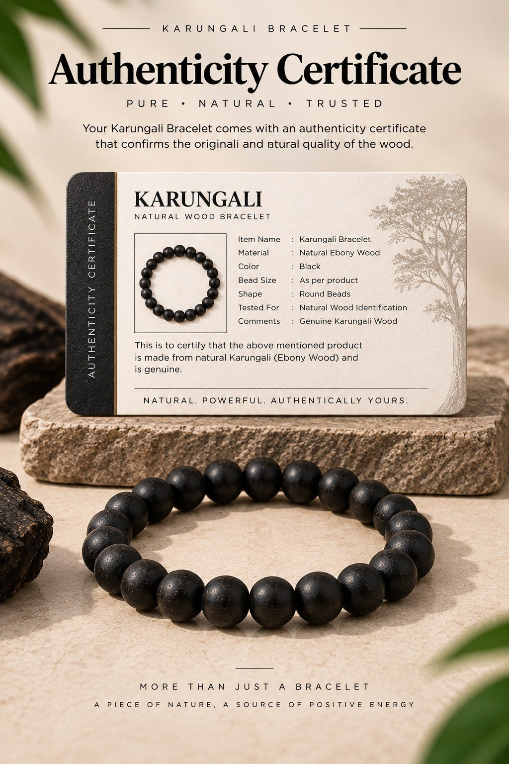 Natural Karungali Bracelet